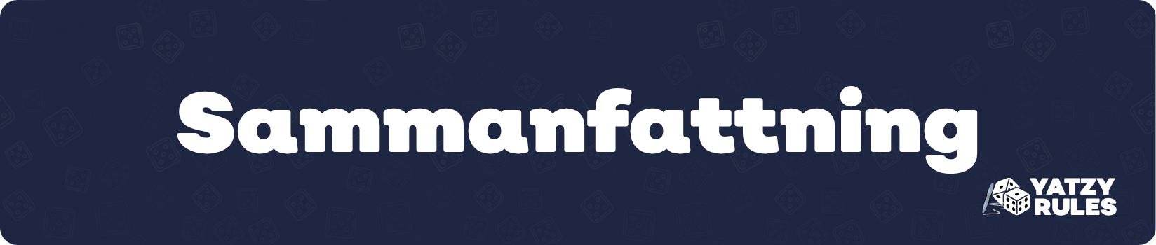 Sammanfattning av sällskapsspelet Maxi Yatzy